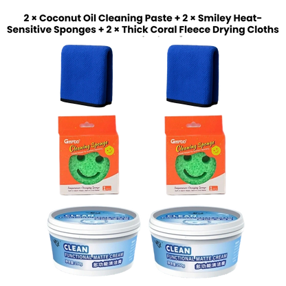 Coconut Oil Cleaning Paste — For Glass, Ovens, Faucets, Tiles & More