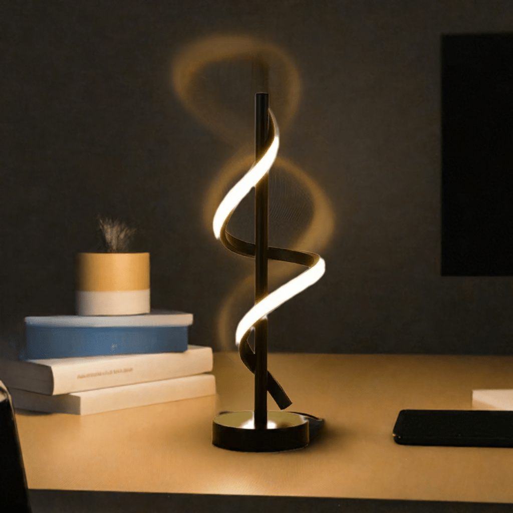 Luxury Spiral LED Bedside Reading Light– A Stunning Decorative Night Light - New Ye shop