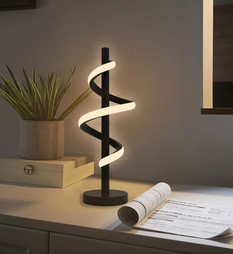 Luxury Spiral LED Bedside Reading Light– A Stunning Decorative Night Light - New Ye shop